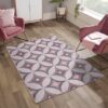 Spirit 160x230cm Star Design Rug In Blush