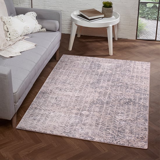 Arabella Noble 200x290cm Damask Pattern Rug In Cream