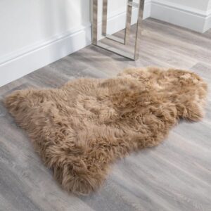 Ladson Sheepskin Rug In Light Brown