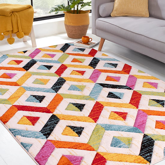 Spectra Carved 120x170cm Sarasota Rug In Multi-Colour