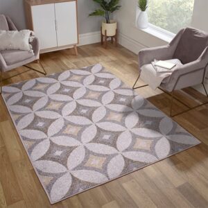 Spirit 120x170cm Star Design Rug In Ochre